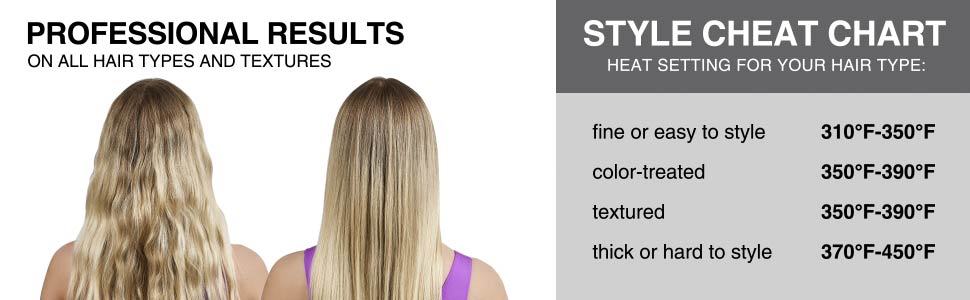 hair settings temperature chart