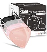 ZIYE 5-Ply Face Mask - Cup Dust Mask Disposable with Comfortable Elastic Ear Loops for Daily Use