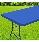 homing Rectangle Table Cloth Cover, Waterproof Polyester Elastic Fitted Tablecloth, Fits for 6 Fo...