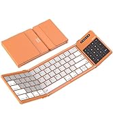 Nillkin Pocket Foldable Wireless Keyboard with Touchpad Number Pad for Travel Bussiness Trip Meet...