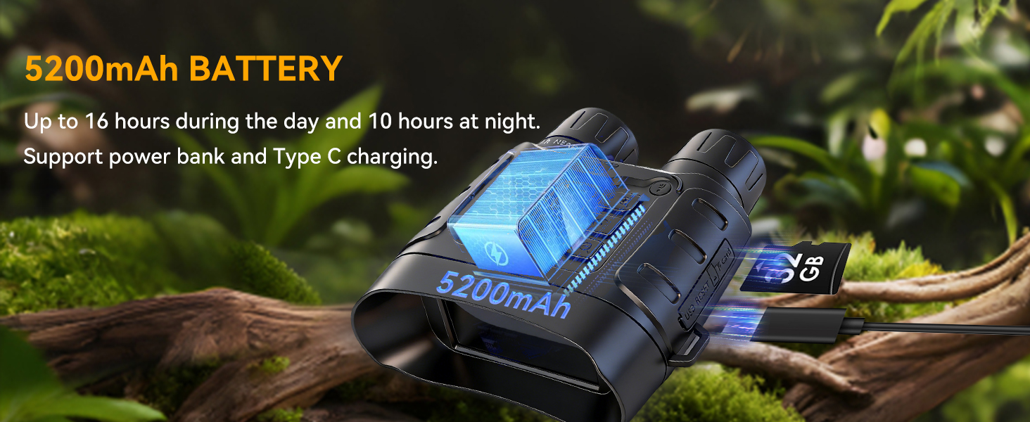 Rechargeable Infrared Binoculars