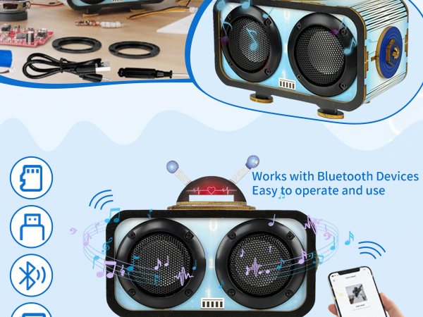 toys for ages 8-13 stem kits speaker kit bluetooth speaker kit teen boys gift ideas stem projects