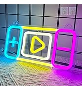 Game Controller Neon Signs, Attivolife Console Light up Acrylic LED Lamp with USB Powered, Best A...