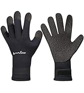 OMGear Neoprene Gloves Diving Wetsuit Gloves 3mm Flexible Thermal with Adjustable Waist Strap for...