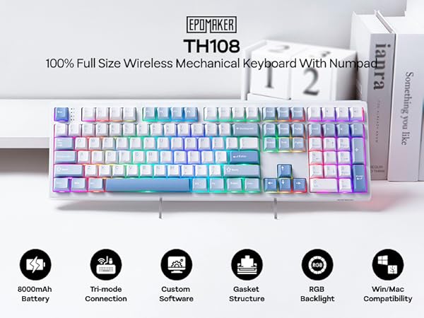 TH108 Wireless Gaming Keyboard