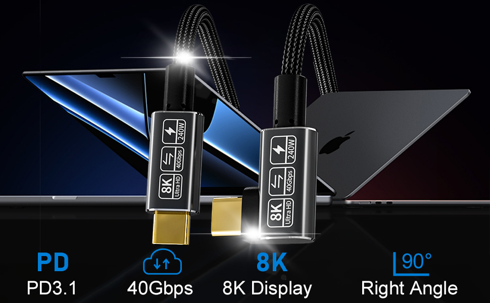 right angle usb c to usb c