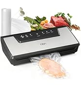 HBN Vacuum Sealer Machine Commercial Automatic Food Vacuum Sealer Built-in Cutter &amp; Bag Storage C...