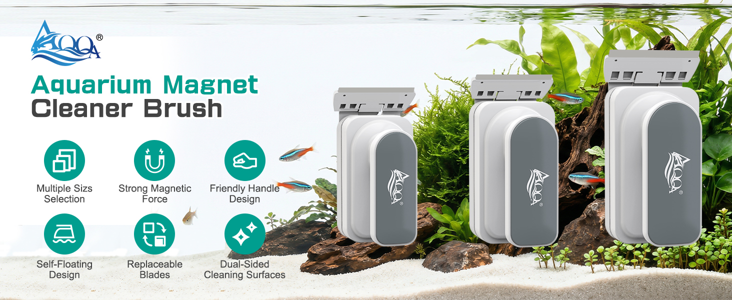 Aquarium Magnetic Fish Tank Glass Cleaner
