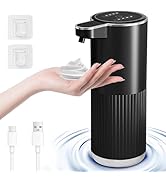 Foyucool Automatic Foaming Soap Dispenser, 12.2oz/360ml Rechargeable Touchless Hand Soap Dispense...