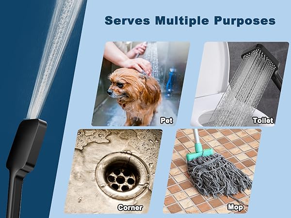 handheld spray combo black