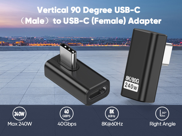 right angle usb c adapter