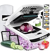 Fullstar The Original Pro Chopper - Vegetable Chopper and Spiralizer, Food Chopper with Container...