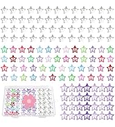 128 pcs Star Hair Clips Cute Hair Clips for Girls Y2k Colorful Cute Barrettes for Women Girls Purple