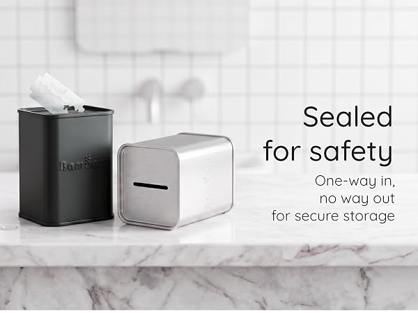 safety blade bank black silver