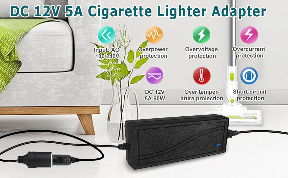 car outlet adapter to wall plug