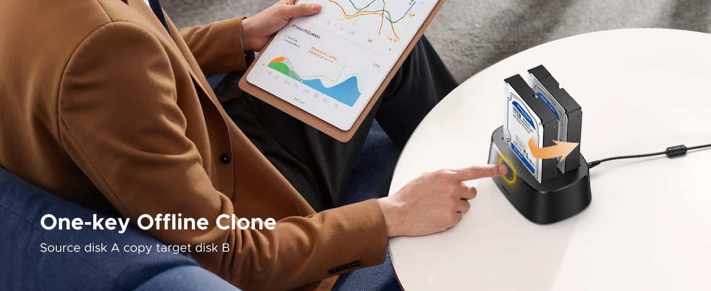 UGREEN USB 3.0 to SATA Dual-Bay HDD Hard Drive Docking Station for 2.5” &amp;amp; 3.5” SATA HDD