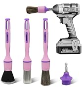 3Pcs Car Detailing Drill Brush Set with Drill Brush Attachment Head, 1P Ultra Soft No Scratch Car...