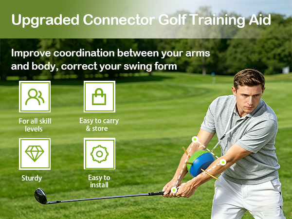 Upgraded Coonnector Golf Training Aid