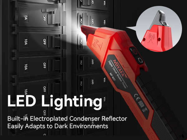 Circuit Breaker Finder Tool with 3 accessories and GFCI outlet tester