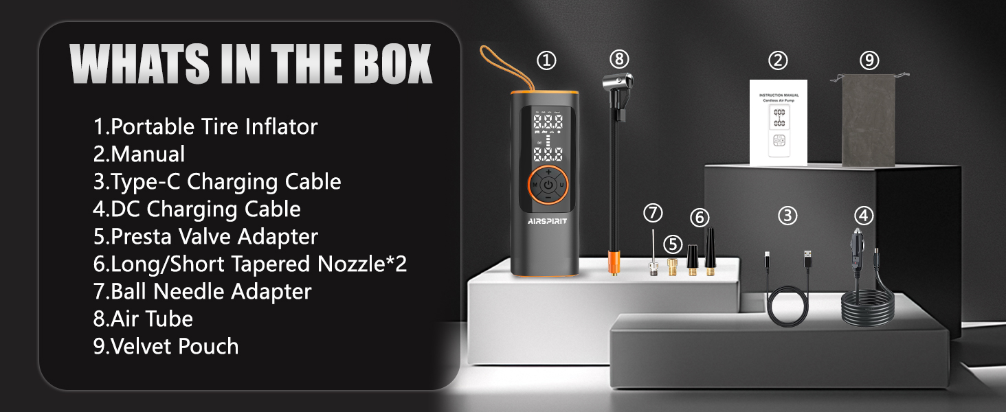 car tire air pump portable