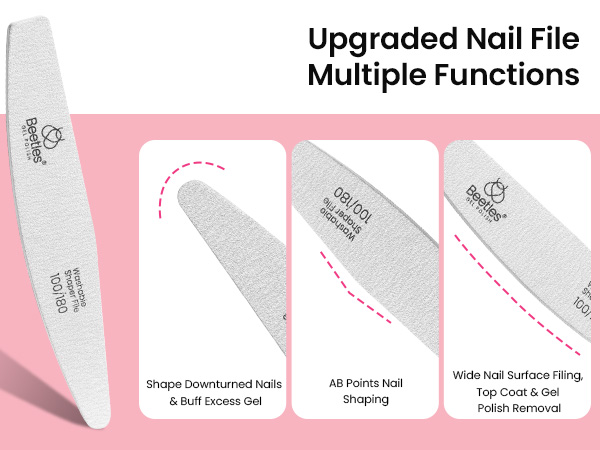 Upgraded Nail File, Multiple Functions