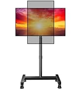 Perlegear Floor TV Stand with Mount for 26-50 inch TVs up to 55 lbs, TV Floor Stand with Rotation...