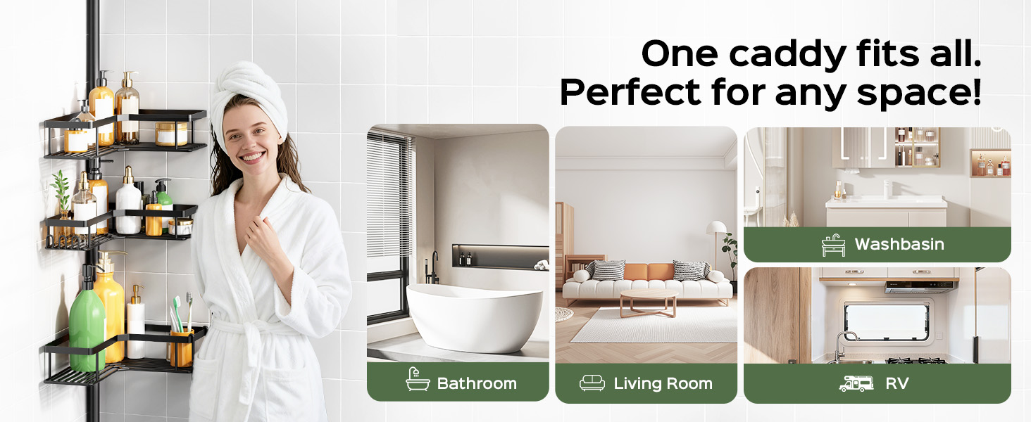 stainless steel shower caddy