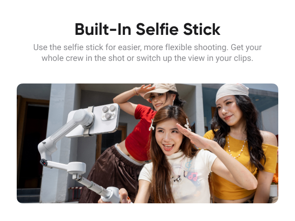 Intsa360 Flow 2 White Gimbal Stabilizer for Smartphone