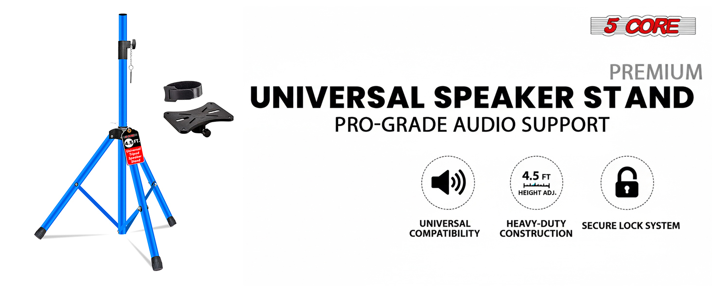 speaker stand height adjustable tripod mount pole stage studio