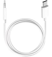 USB C to 3.5mm Audio Aux Jack Cable,3.3 ft, aux Cord for iPhone,Type C to 3.5mm Aux Headphone Ste...