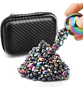 Magnet Stone Ferrite Putty with 2 Big Magnet, Smooth Magnetic Ferrite Magnet Rock Ball Fidget Toy...
