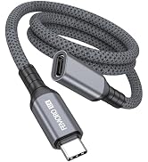 Thunderbolt 4 Extension Cable 3ft, [8K@60Hz/40Gbps/240W] USB 4 Extender, Video Display Type-C Mal...