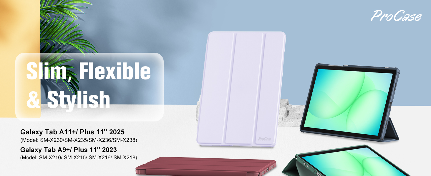ProCase Slim Case for Galaxy Tab A11+ 2025/A9+ 2023 11 INCH