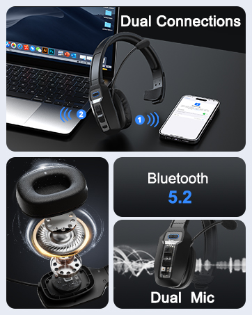 Bluetooth Headset for Truck Drivers 5