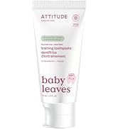 Attitude Baby and Child Fluoride-Free Training Toothpaste, Naturally Derived Ingredients, Vegan, ...