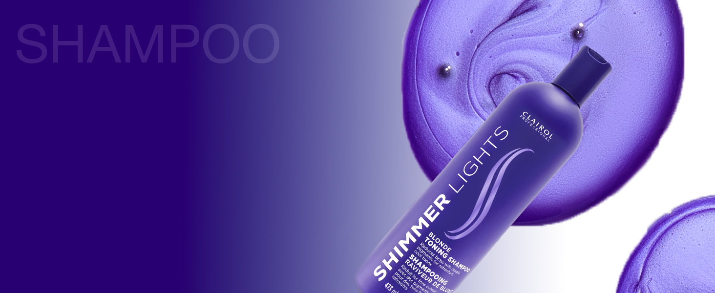 Clairol Professional Shimmer Lights Purple Shampoo, Neutralizes Brass For Blonde, Gray Hair
