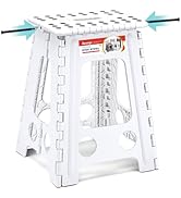 ACSTEP Folding Step Stool 17.5 Inch Heavy Duty Step Stool Foldable for Adults and Kids, Collapsib...