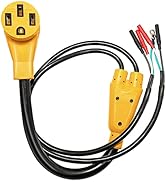 MECMO 50 Amp Parallel Cord Kit for Generator 120V 50A RV (14-50R), cUL Listed Inverter Generator ...