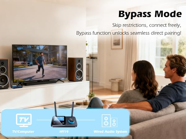 Bluetooth receiver bypass mode