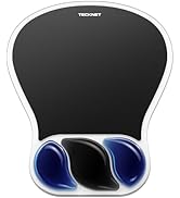 TECKNET Gel Mouse Pad with Wrist Rest, Ergonomic Mouse Pad with Gel Wrist Support for Relieve Wri...
