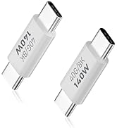 Duttek USB C Male to Male for Thunderbolt 4/3, 40G USB C Coupler Extender Support PD 140W, 8K@60H...