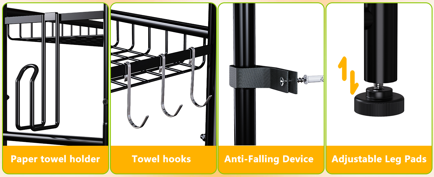 black over the toilet storage cabinet