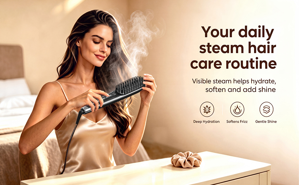 hair straightener brush
