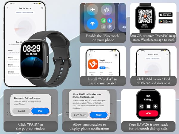 Smart Watch (Answer/Make Call) for iPhone&amp;Android