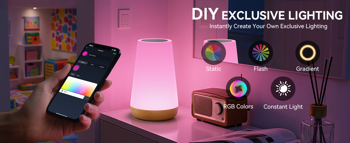 Auxmir Dimmable Night Light Lamp