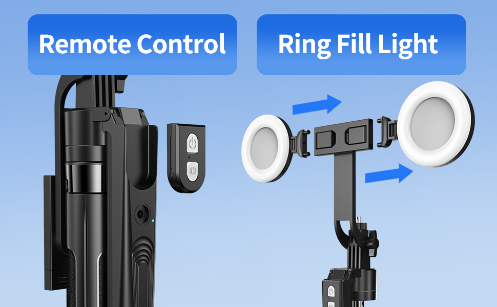 face tracking 360 tripod for cell phone rotating