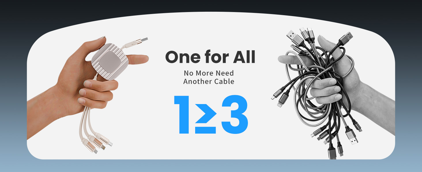 retractable chargers for multiple devices