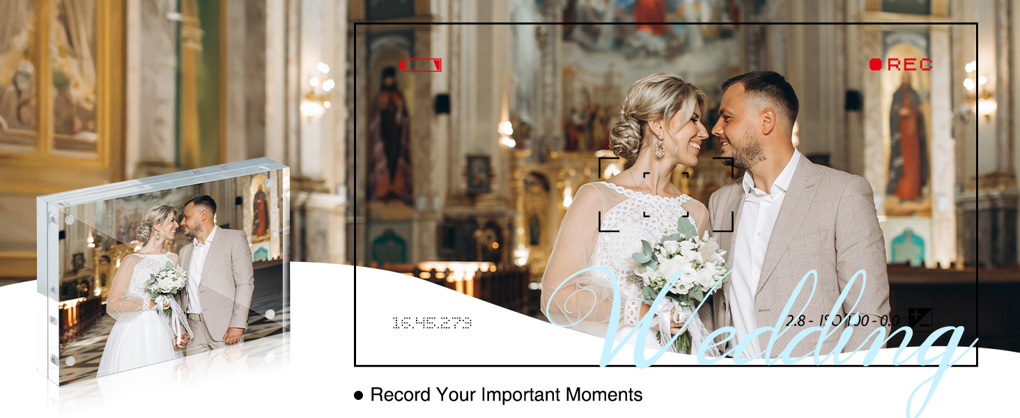 4x6 5x7 8x10 3.5x5 4x4 magnetic picture frame acrylic photo frame clear frameless double sided