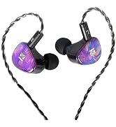 KBEAR KB02 Colorful Resin Shell in Ear Monitor Headphones, Bone Conduction Dynamic Driver Wired E...