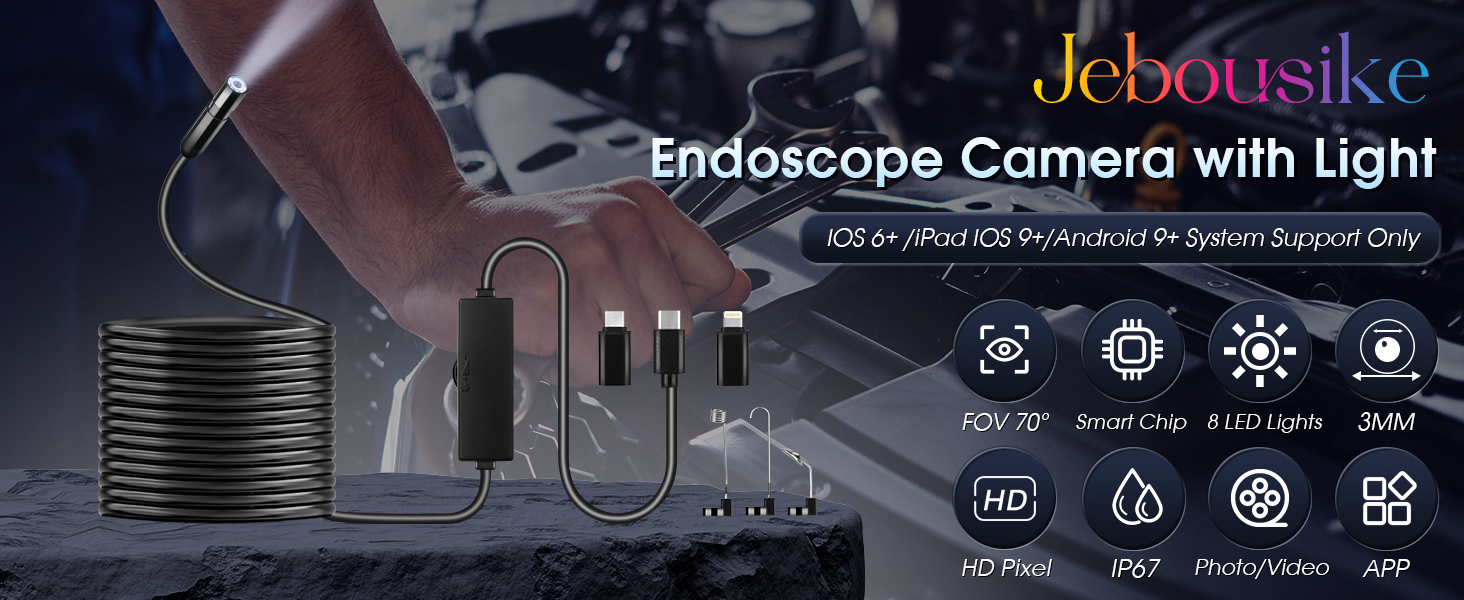 Endoscope Camera with Light